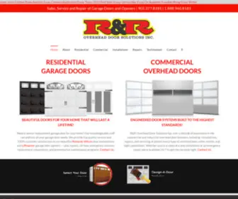 Randrdoors.ca(R and R Doors) Screenshot
