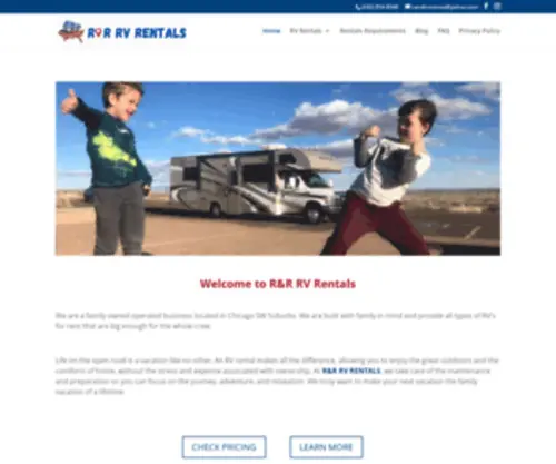 Randrrvrentals.com(Rv, motor home, travel trailer, campers , vacation rentals, rent rv) Screenshot
