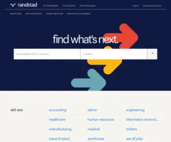 Randstad.com(The global leader in the HR services industry) Screenshot
