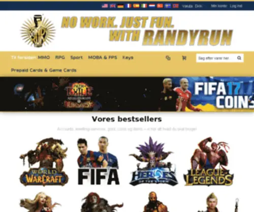 Randyrun.dk(WoW gold) Screenshot