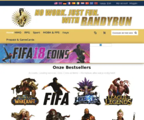 Randyrun.nl(WoW gold) Screenshot