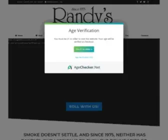 Randys.com(The Original Wired Rolling Papers Since 1975) Screenshot