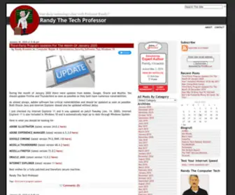 Randythetechprofessor.com(Your daily technology class with Professor Randy) Screenshot