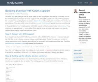 Randyzwitch.com(Data Science) Screenshot