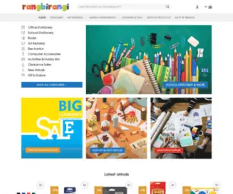 Rangbeerangee.com(Colourful Stationery Sellers) Screenshot