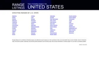 Rangelistings.com(Shooting ranges mapped by state) Screenshot