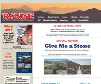 Rangemagazine.com(Home on the RANGE) Screenshot