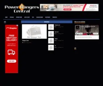 Rangercentral.com(Power Rangers Central) Screenshot