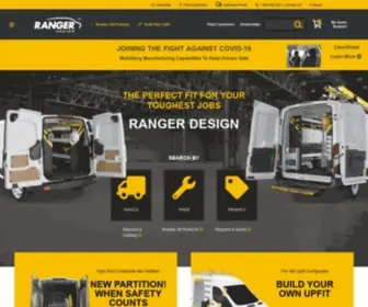Rangerdesign.com(Shelving, Racking, Ladder Racks, & Accessories for Vans) Screenshot