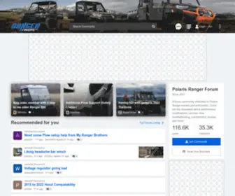 Rangerforums.net(Polaris Ranger Forum) Screenshot