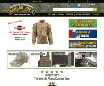 Rangerjoes.com(Ranger Joe's Military and Law Enforcement Gear) Screenshot