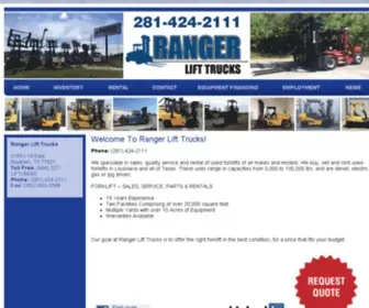 Rangerlifttrucks.com(Ranger Lift Trucks) Screenshot