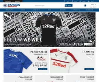 Rangersmegastore.com(Rangers Megastore) Screenshot