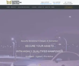 Rangersprotect.com(Rangers Protective Services) Screenshot