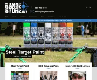 Rangestore.net(Home of Steel Target Paint) Screenshot