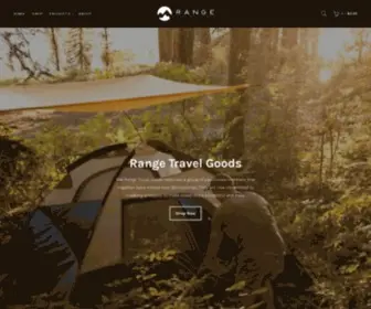 Rangetravelgoods.com(Range Travel Goods) Screenshot