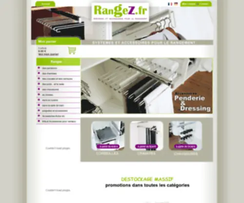 Rangez.fr(Découvrez tous les systèmes et accessoires pour le rangement) Screenshot