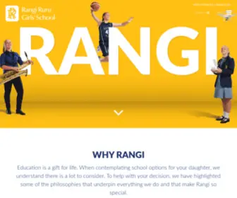 Rangiruru.school.nz(Rangi Ruru) Screenshot