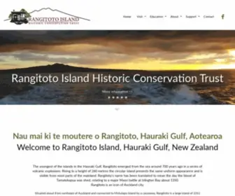 Rangitoto.org(Rangitoto Island Historic Conservation Trust) Screenshot