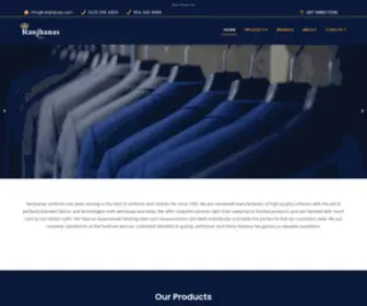 RanjHanas.com(Ranjhanas Uniforms) Screenshot