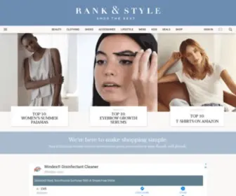 Rankandstyle.com(Trusted shopping recommendations for busy people. Rank & Style) Screenshot