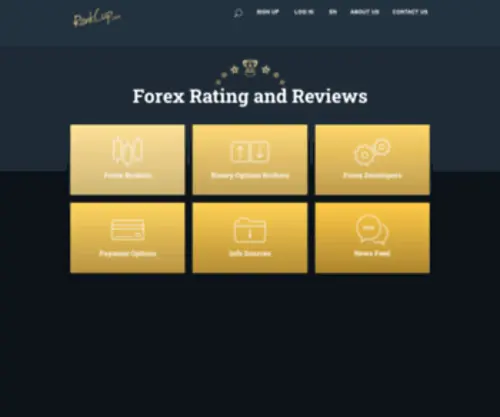 Rankcup.com(International rating of financial companies) Screenshot