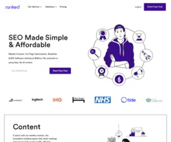 Ranked.ai(AI Powered SEO & PPC Service For Businesses & White Label) Screenshot