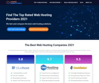 Rankedwebhostings.com(Home) Screenshot