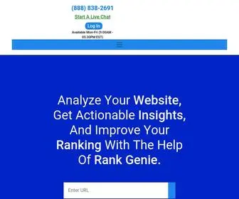 Rankgenie.com(DIY SEO Tools) Screenshot