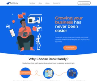 Rankhandy.com(10x Your Online Business Growth) Screenshot