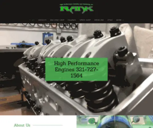 Rankhighperformance.com(Melbourne Florida custom precision engines) Screenshot