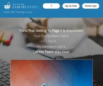 Rankingrabbit.com(Online SEO Training Course) Screenshot