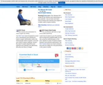 Rankingtoday.com(Online SEO and Networking tools) Screenshot