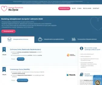 Rankingubezpieczennazycie.pl(Ubezpieczenie na) Screenshot