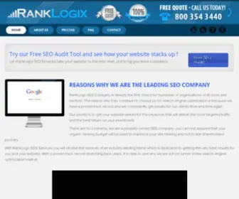 Ranklogix.com(SEO Company) Screenshot