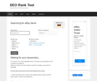 Ranktool.bid(SEO Rank Tool) Screenshot