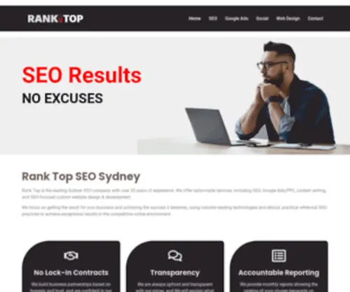 Ranktop.com.au(SEO Hurstville) Screenshot