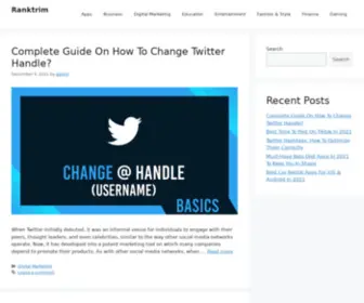 Ranktrim.com(Ranktrim) Screenshot