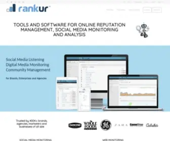 Rankur.com(Online Reputation Management Software and Tools for Social Media Monitoring) Screenshot