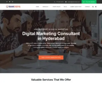 Rankvidya.com(Best Digital Marketing Consultant in Hyderabad) Screenshot