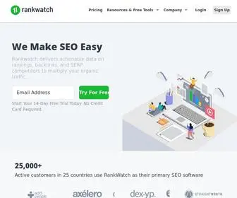 Rankwatch.com(Online Rank Tracker) Screenshot