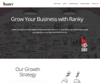 Ranky.co(Ranky is an inbound marketing agency and HubSpot Partner) Screenshot