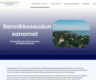 Rannikkoseudunsanomat.fi(Rannikkoseudun sanomat on infopaketti Suomen rannikosta ja saarista) Screenshot