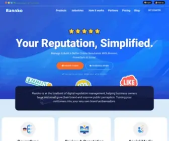 Rannko.com(#1 Affordable Review Reputation Software) Screenshot