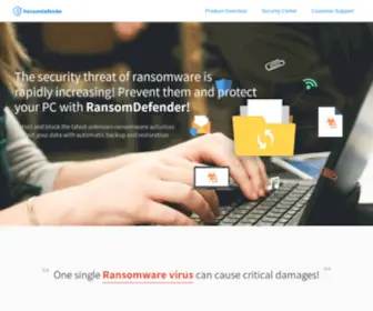 Ransomdefender.com(Ransomdefender) Screenshot