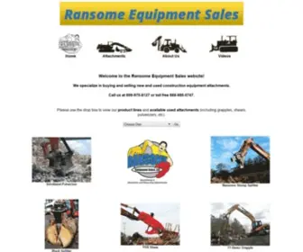 Ransome-Equip.com(Construction Equipment Attachments) Screenshot