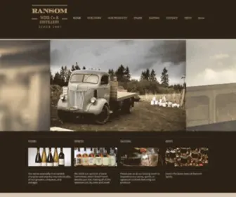 Ransomspirits.com(Ransom Wine Co & Distillery) Screenshot