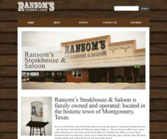 Ransomssteakhouse.com(See relevant content for) Screenshot