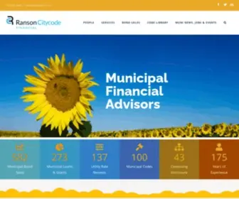 Ransonfinancial.com(Advisors to Kansas local government) Screenshot