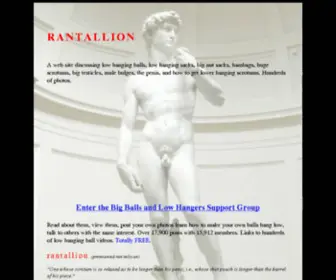 Rantallion.com(Testicles) Screenshot